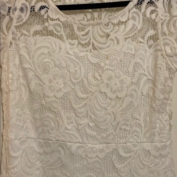 White Cocktail Dress - Picture 2 of 3